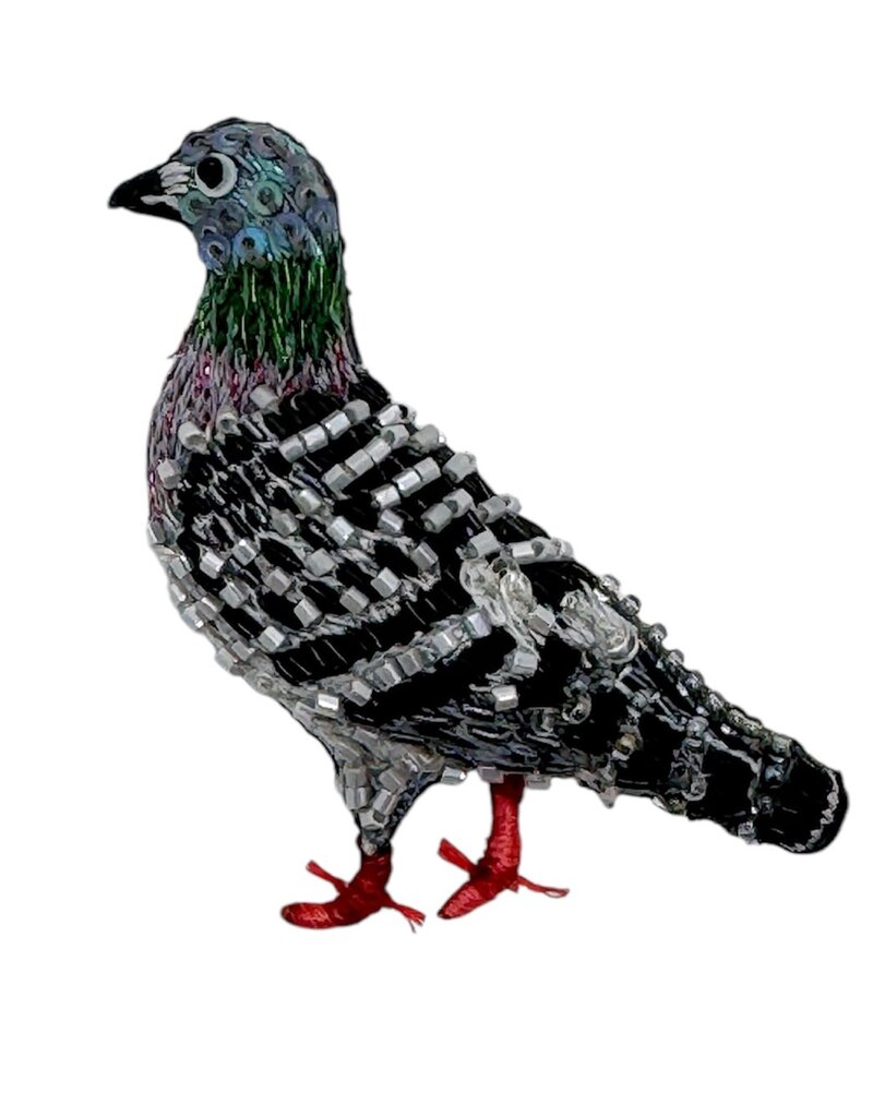 TROVELORE HOMING PIGEON BROOCH