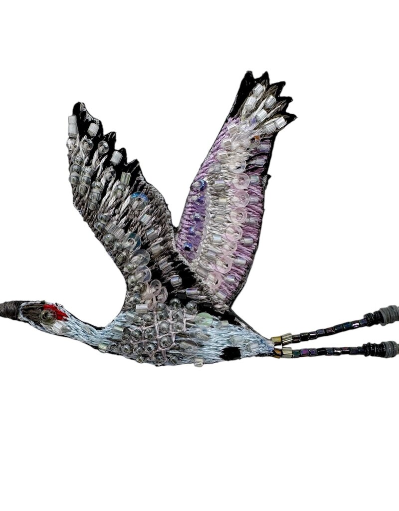 TROVELORE SANDHILL CRANE BROOCH