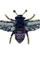TROVELORE VIOLET CARPENTER BEE BROOCH