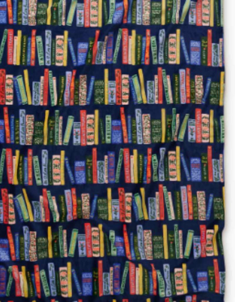 BOOKSHELF FLEECE BLANKET