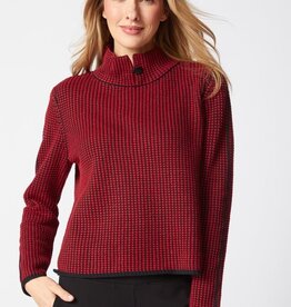 NIGHT AND DAY KNIT BUTTON COLLAR PULLOVER