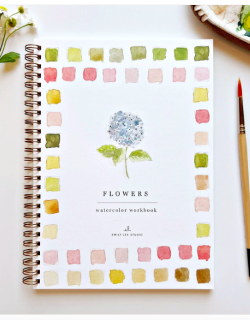 FLOWERS WATERCOLOR WORKBOOK