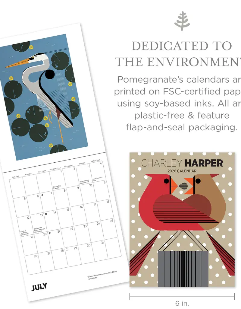 CHARLEY HARPER 2026 MINI WALL CALENDAR