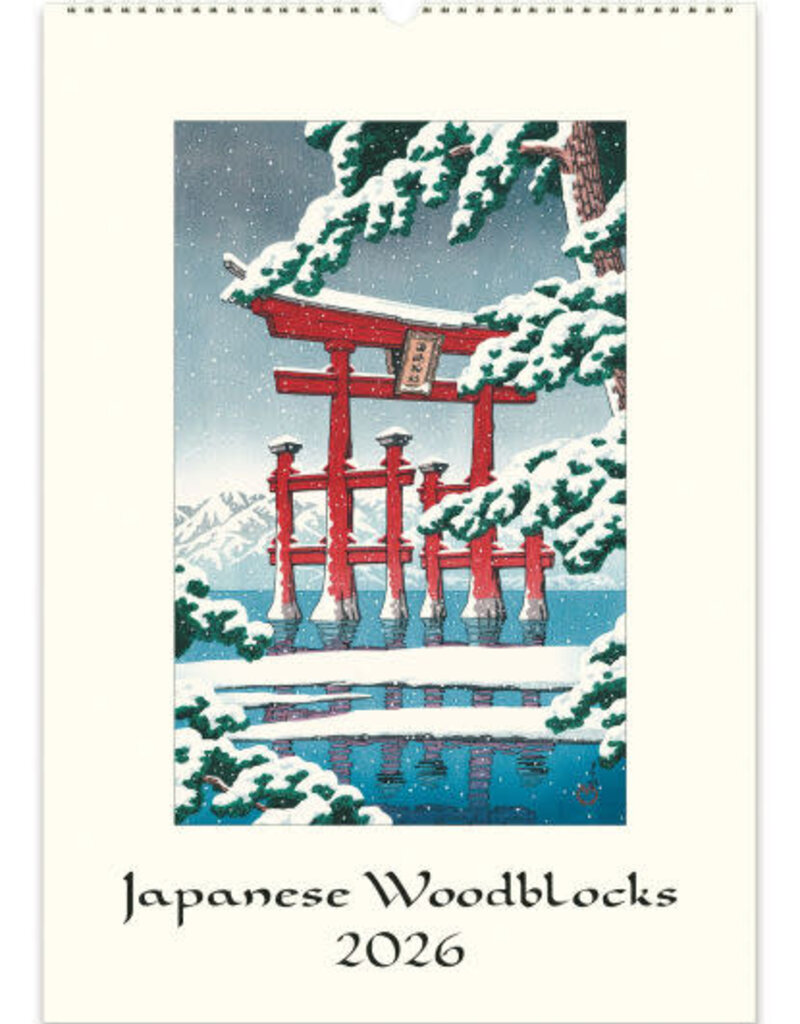 JAPANESE WOODBLOCK WALL CALENDAR 2026