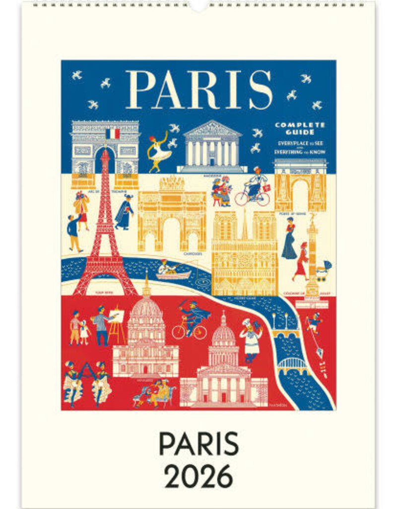 PARIS WALL CALENDAR 2026