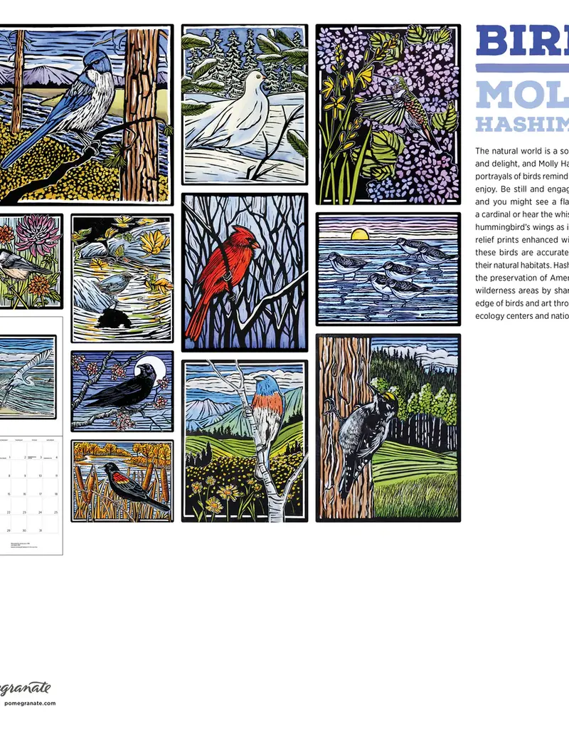 MOLLY HASHIMOTO BIRDS 2026 WALL CALENDAR