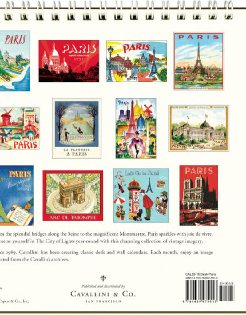 PARIS DESK CALENDAR 2026