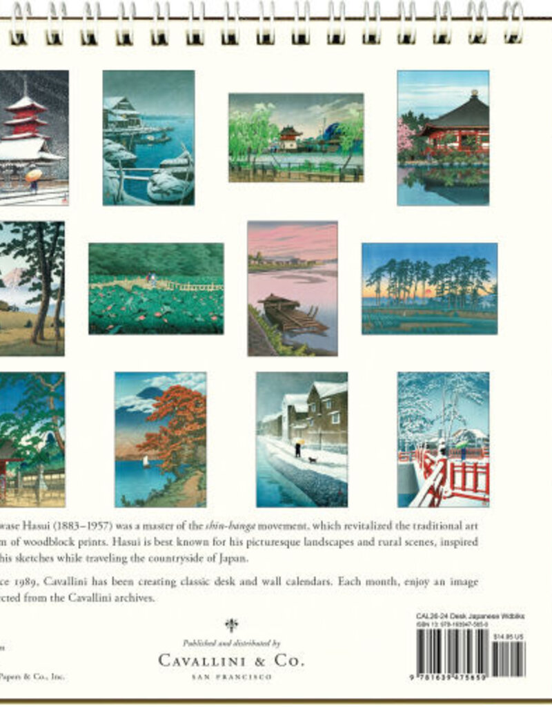 JAPANESE WOODBLOCK DESK CALENDAR 2026