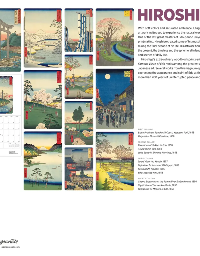 HIROSHIGE 2026 WALL CALENDAR