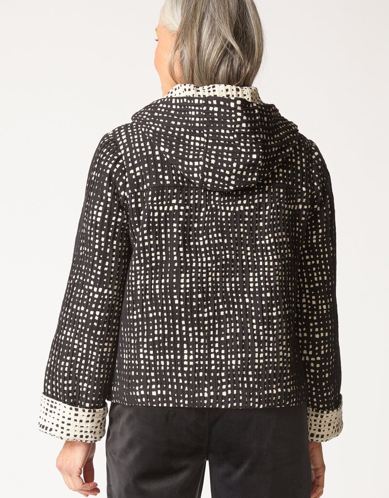 AUTUMN CHECK CARGO HOODIE JACKET