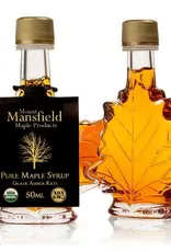 50ML MAPLE LEAF BOTTLE ORGANIC MAPLE SYRUP