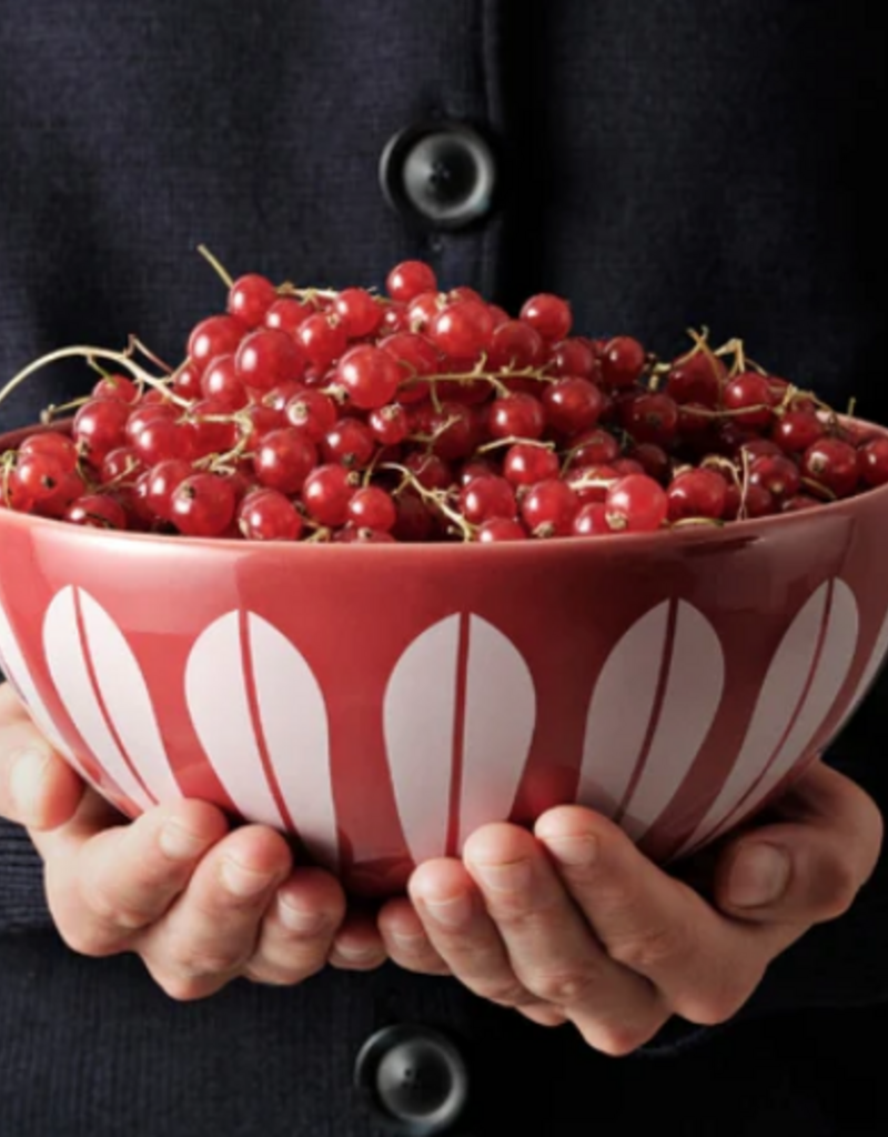 LG LOTUS BOWL RED/WHITE