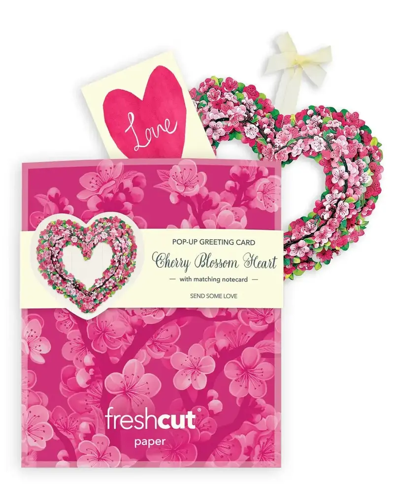FRESHCUT PAPER MINI CHERRY BLOSSOM HEART