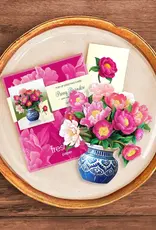 FRESHCUT PAPER MINI PEONY PARADISE POP UP CARD
