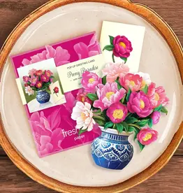 FRESHCUT PAPER MINI PEONY PARADISE POP UP CARD