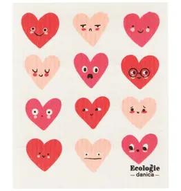 HEART TO HEART SWEDISH DISHCLOTH