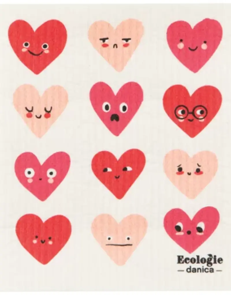 HEART TO HEART SWEDISH DISHCLOTH