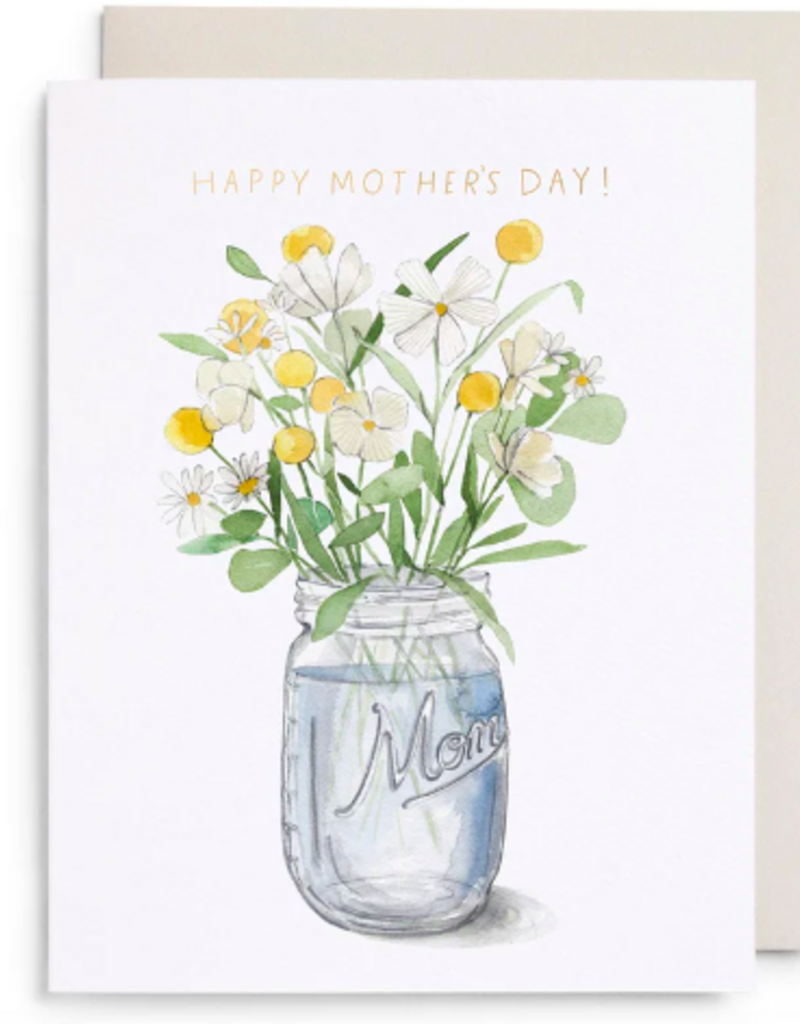 E. FRANCES PAPER MASON JAR MOM'S DAY CARD