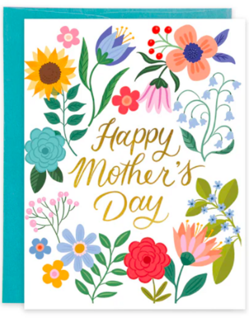 HAPPY MOM FLOWERS MOTHER'S DAY CC