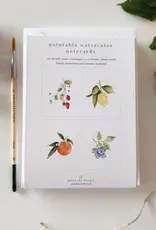 FRUIT PAINTABLE NOTECARDS