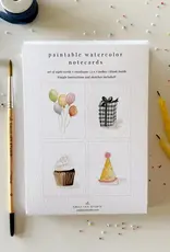 CELEBRATE PAINTABLE NOTECARDS
