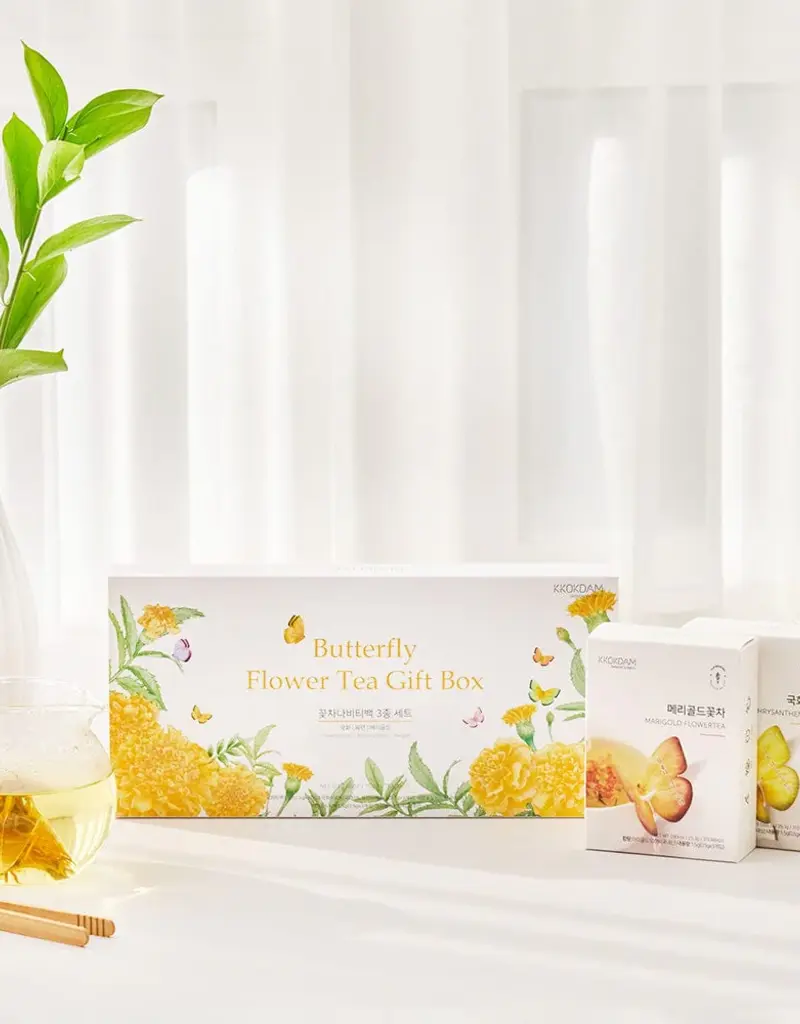 BUTTERFLY FLOWER TEA BAG GIFT SET