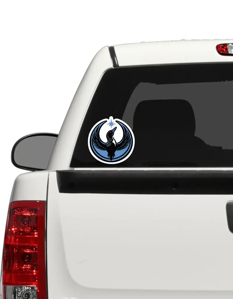 LARGE REBEL LOON VEHICLE STICKER