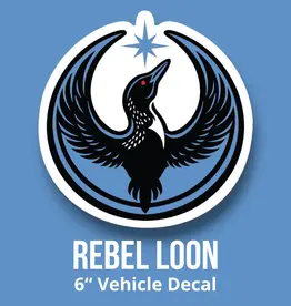LARGE REBEL LOON VEHICLE STICKER