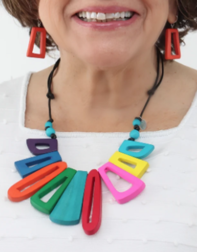 MULTI HUES BOHO BLOOM NECKLACE