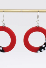 RED INEZ EARRING