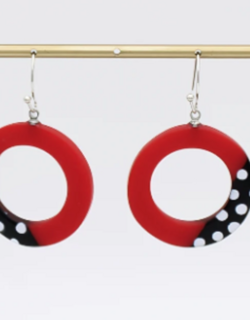 RED INEZ EARRING