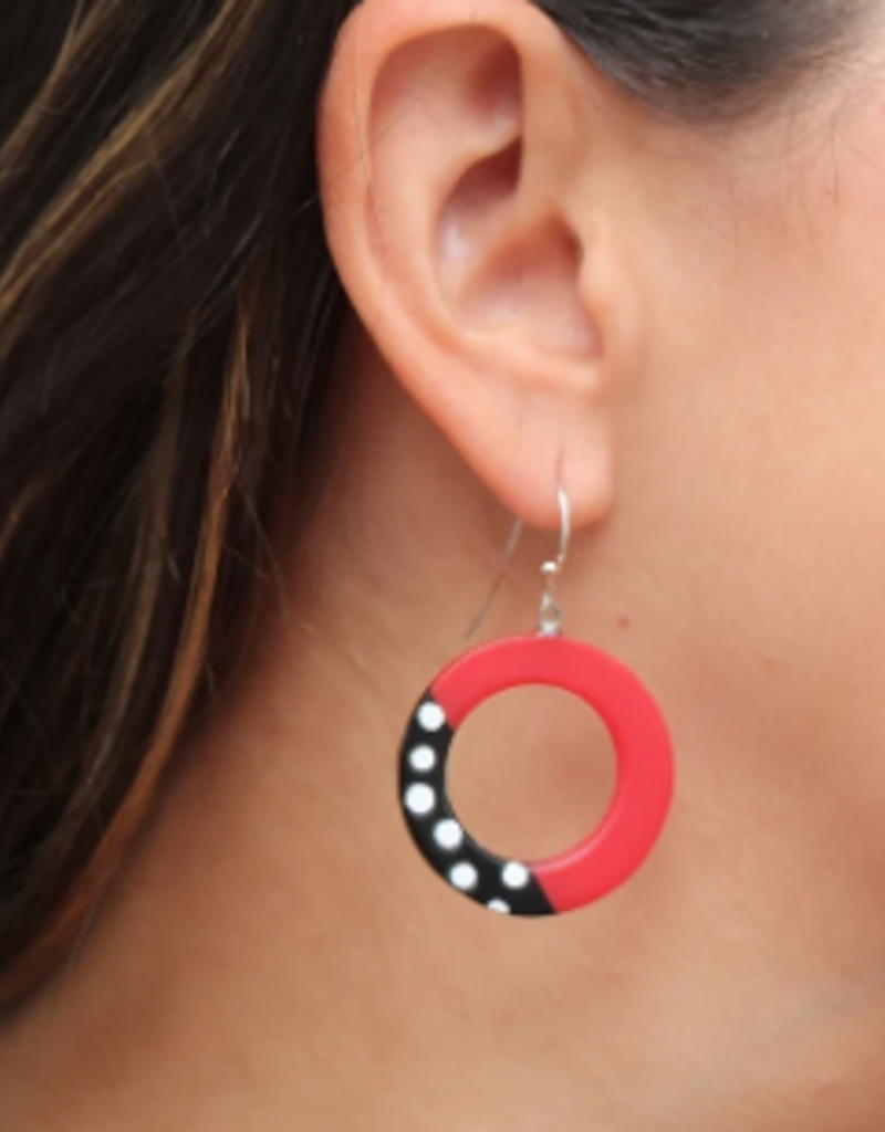 RED INEZ EARRING