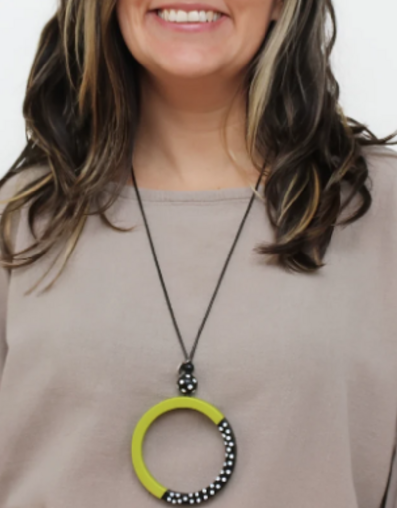 LIME INEZ PENDANT NECKLACE