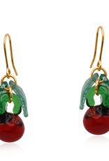 RED TOMATO TINY DROP EARRINGS