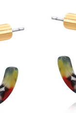 RED CALLIOPE RESIN HOOPS