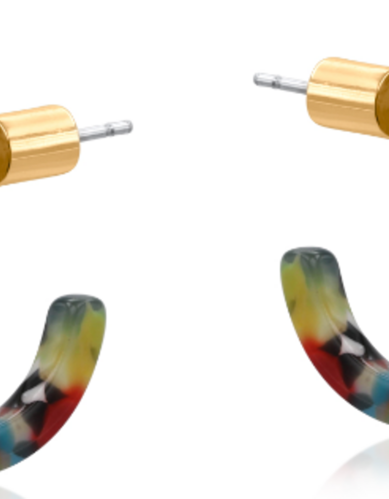 RED CALLIOPE RESIN HOOPS