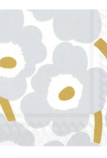 UNIKKO WHITE SILVER LUNCH NAPKIN