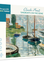 CLAUDE MONET SAILBOATS ON THE SEINE