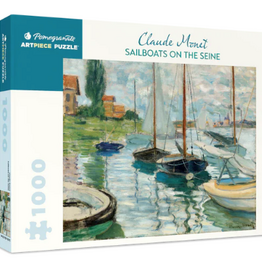 CLAUDE MONET SAILBOATS ON THE SEINE