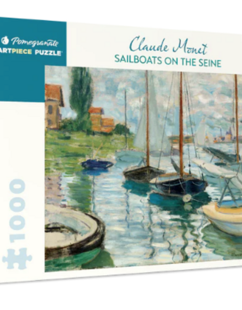 CLAUDE MONET SAILBOATS ON THE SEINE