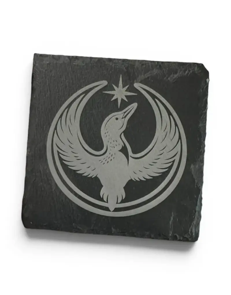 REBEL LOON SLATE COASTER