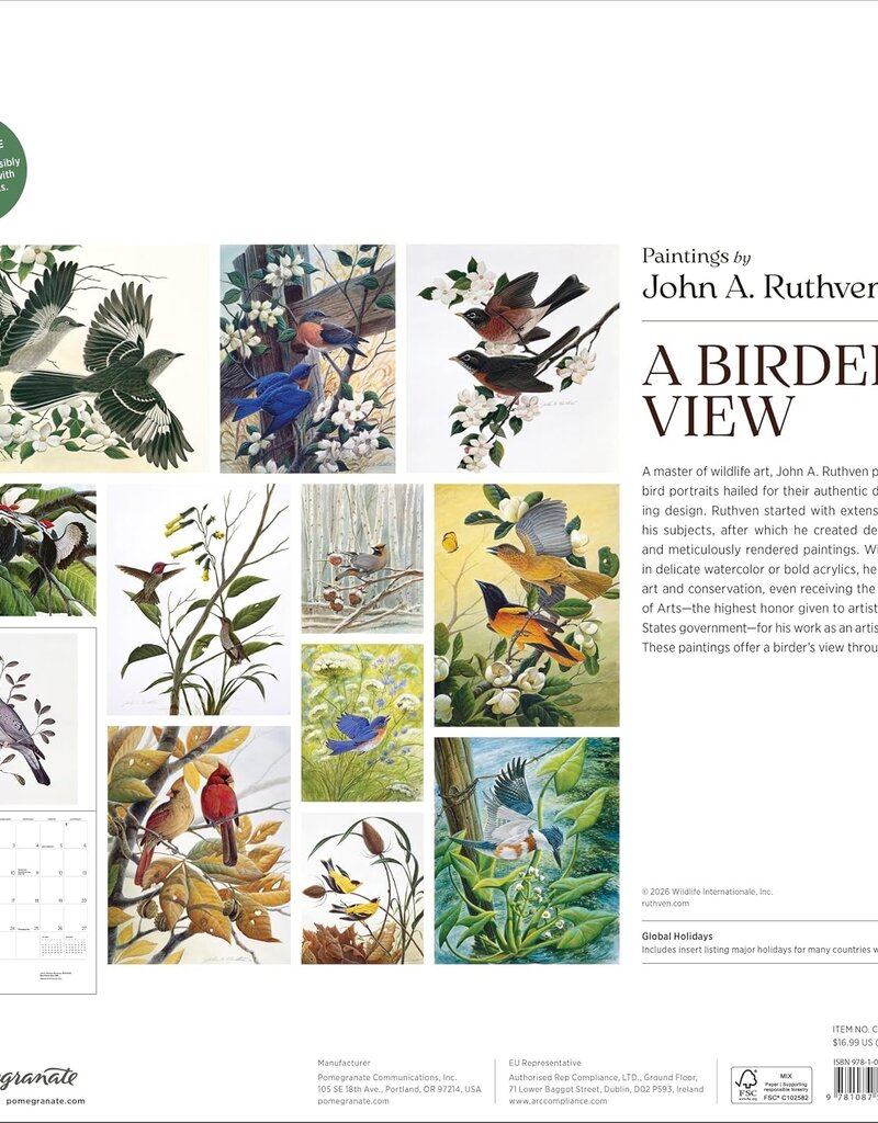 A BIRDER'S VIEW 2027 CALENDAR