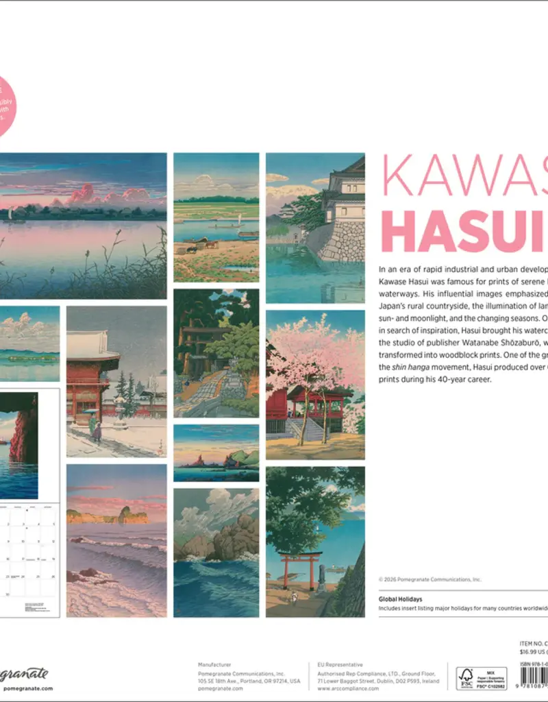 KAWASE HASUI 2027 CALENDAR