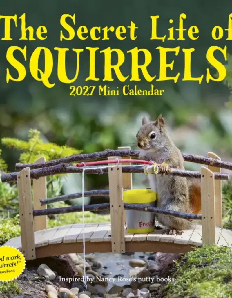 2027 SECRET LIFE OF SQUIRRELS MINI WALL CALENDAR