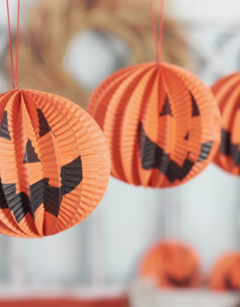 PRIMITIVES BY KATHY JACK O'LANTERN PAPER DECORATION SET OF 5
