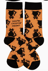 PRIMITIVES BY KATHY YOU'RE CREEPIN MEOWT SOCKS