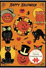 VINTAGE HALLOWEEN PUZZLE CARD