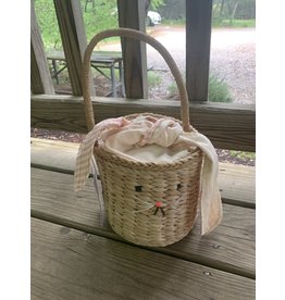 Woven Straw Bunny Bag