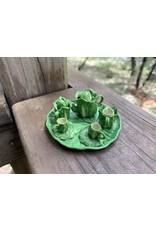 Mini Tea Set Lettuce Leaf or Artichoke
