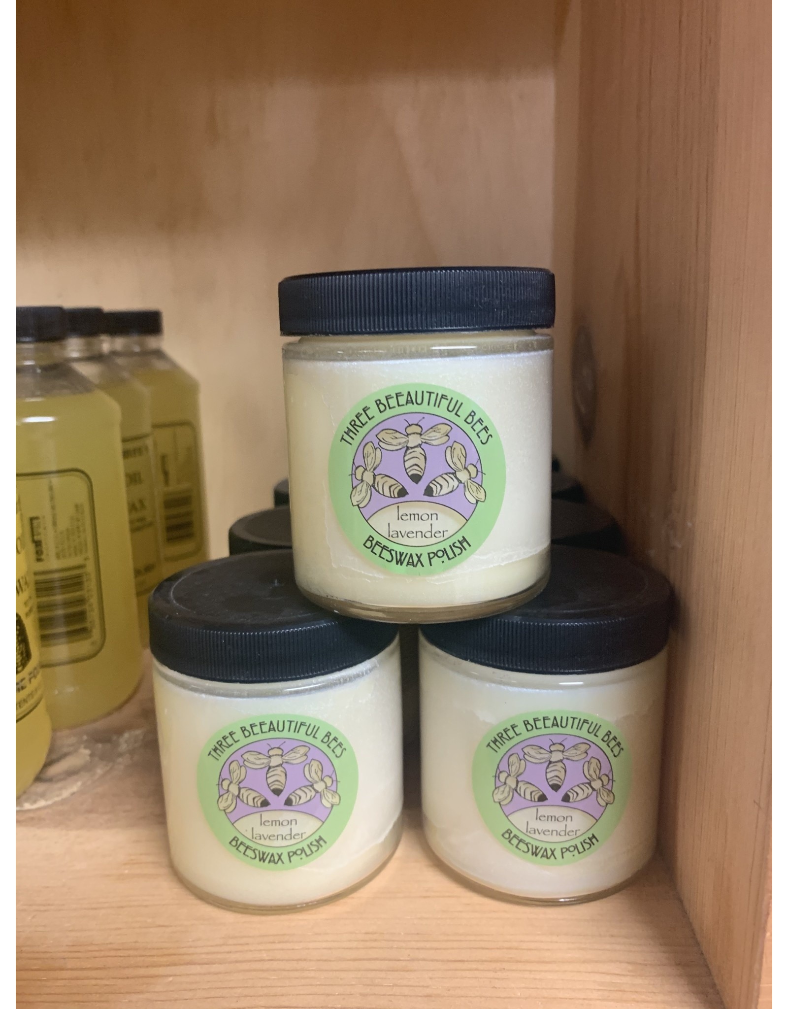Three Beeautiful Bees Wood Polish Lemon Lavender